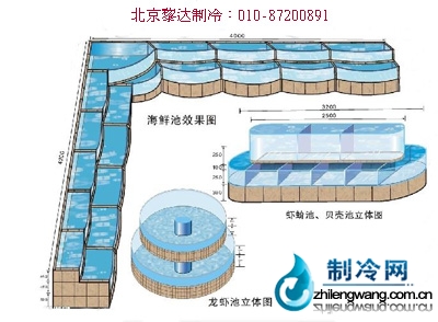 海鮮池矢量圖